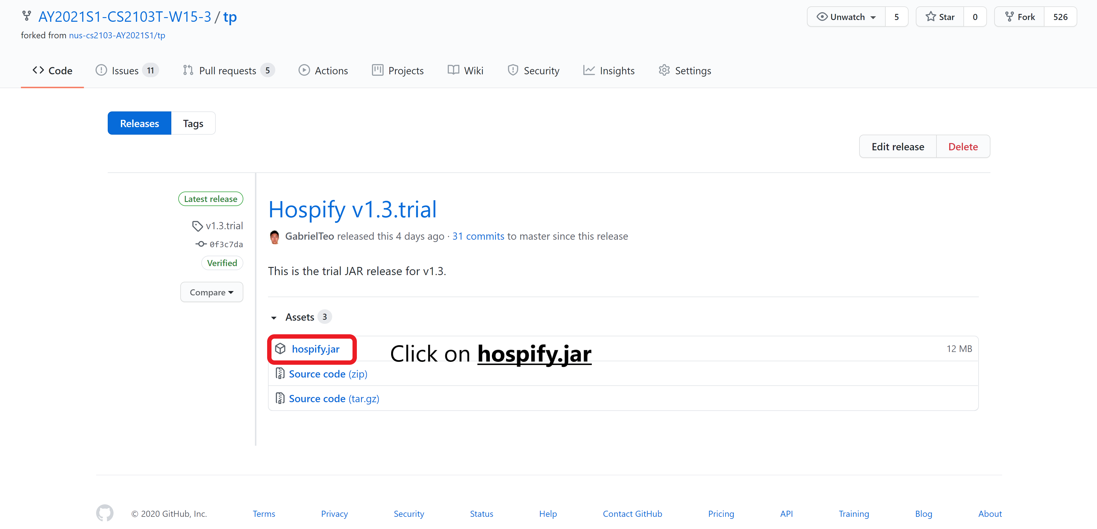 Hospify download page