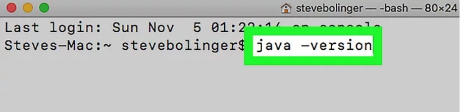 mac java version