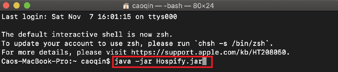 running jar from Mac prompt